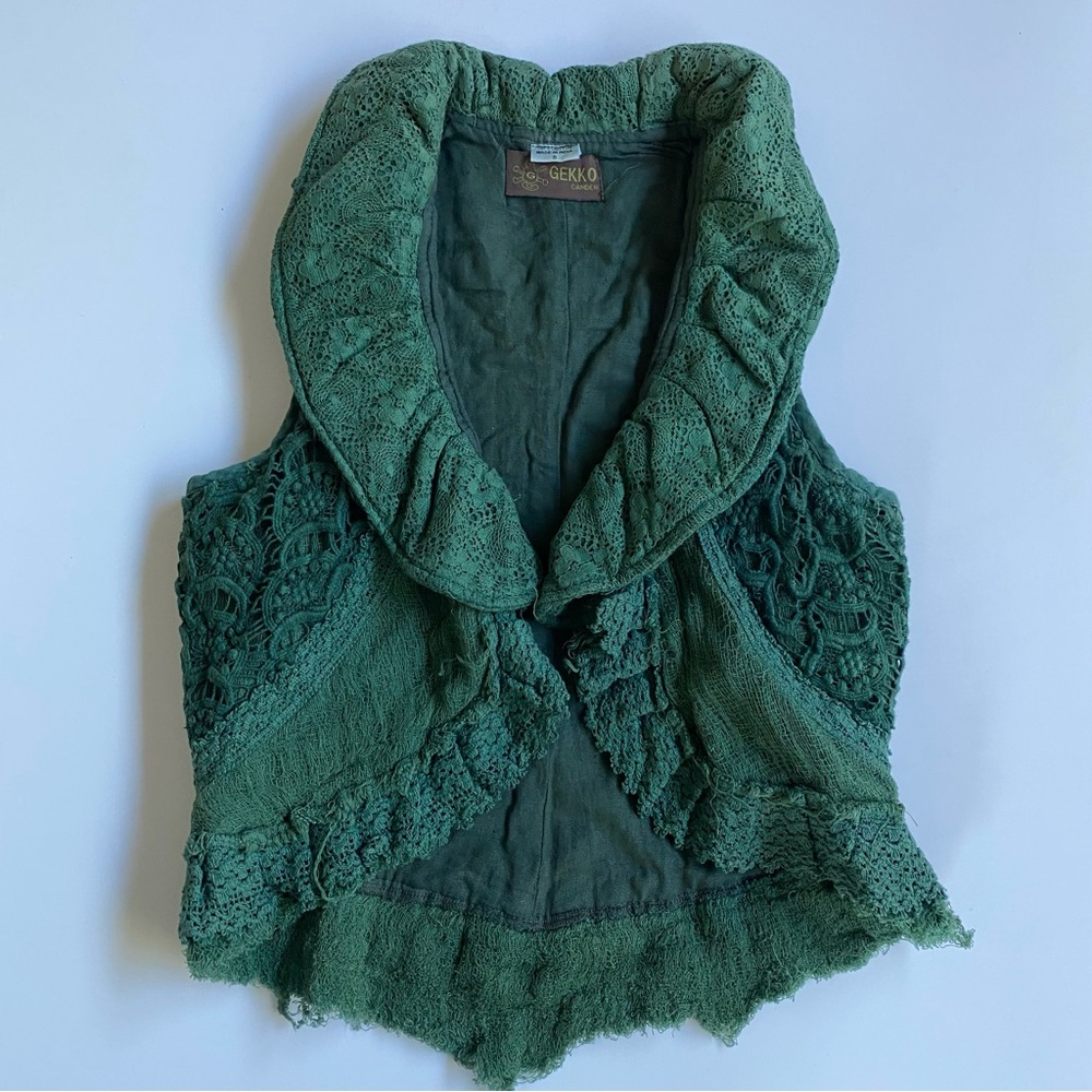 Boho Crochet Lace Vest by Gekko
